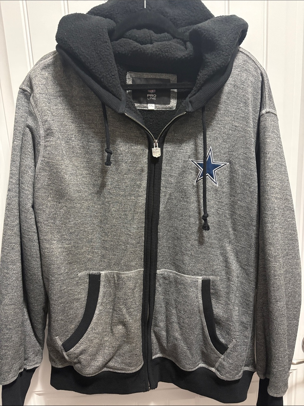 Dallas Cowboys NFL Pro Line XXL Sherpa Lined Hooded Jacket